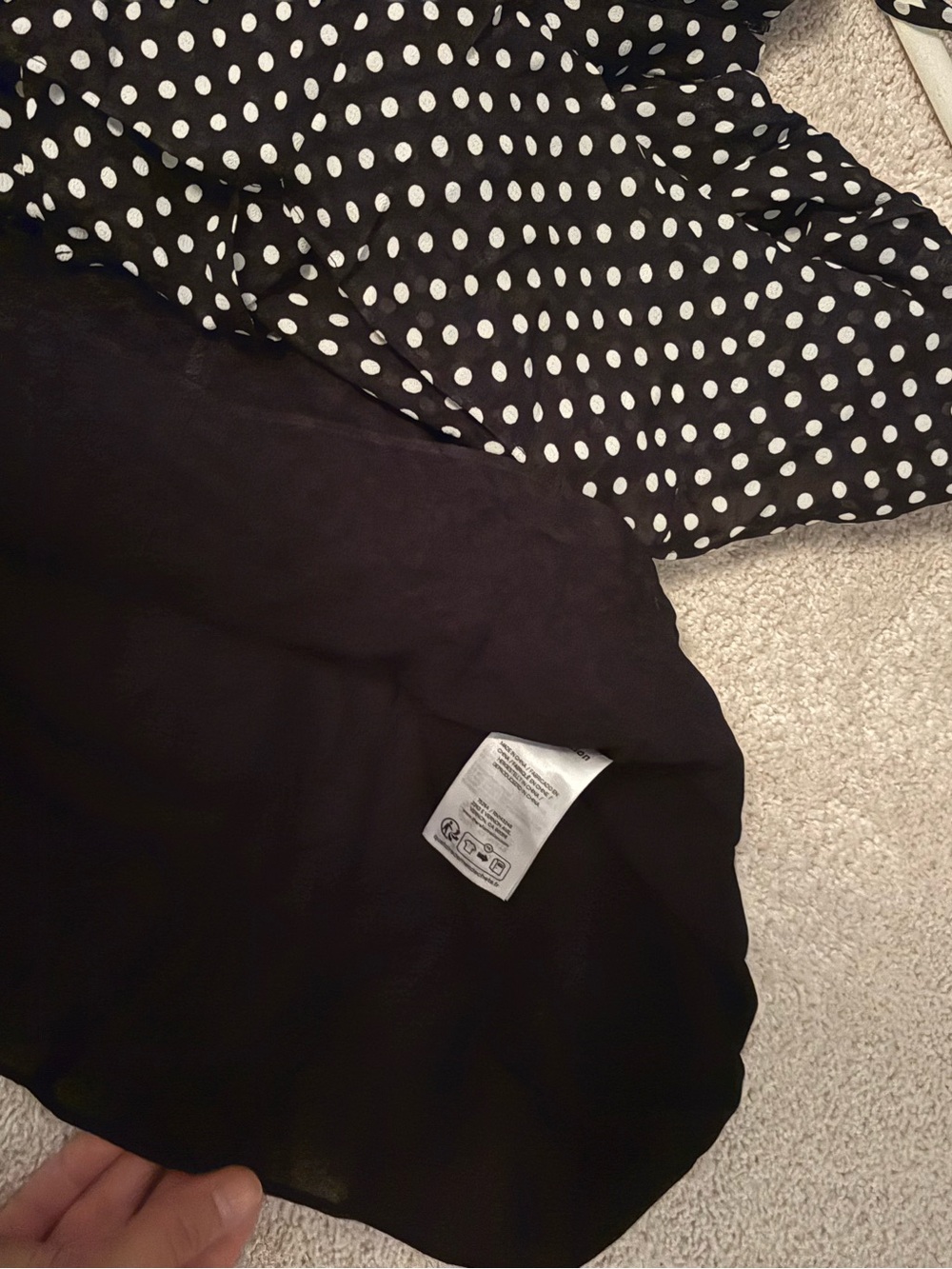 Reformation Annelise Mini dress in mini dot - Picture 6 of 7